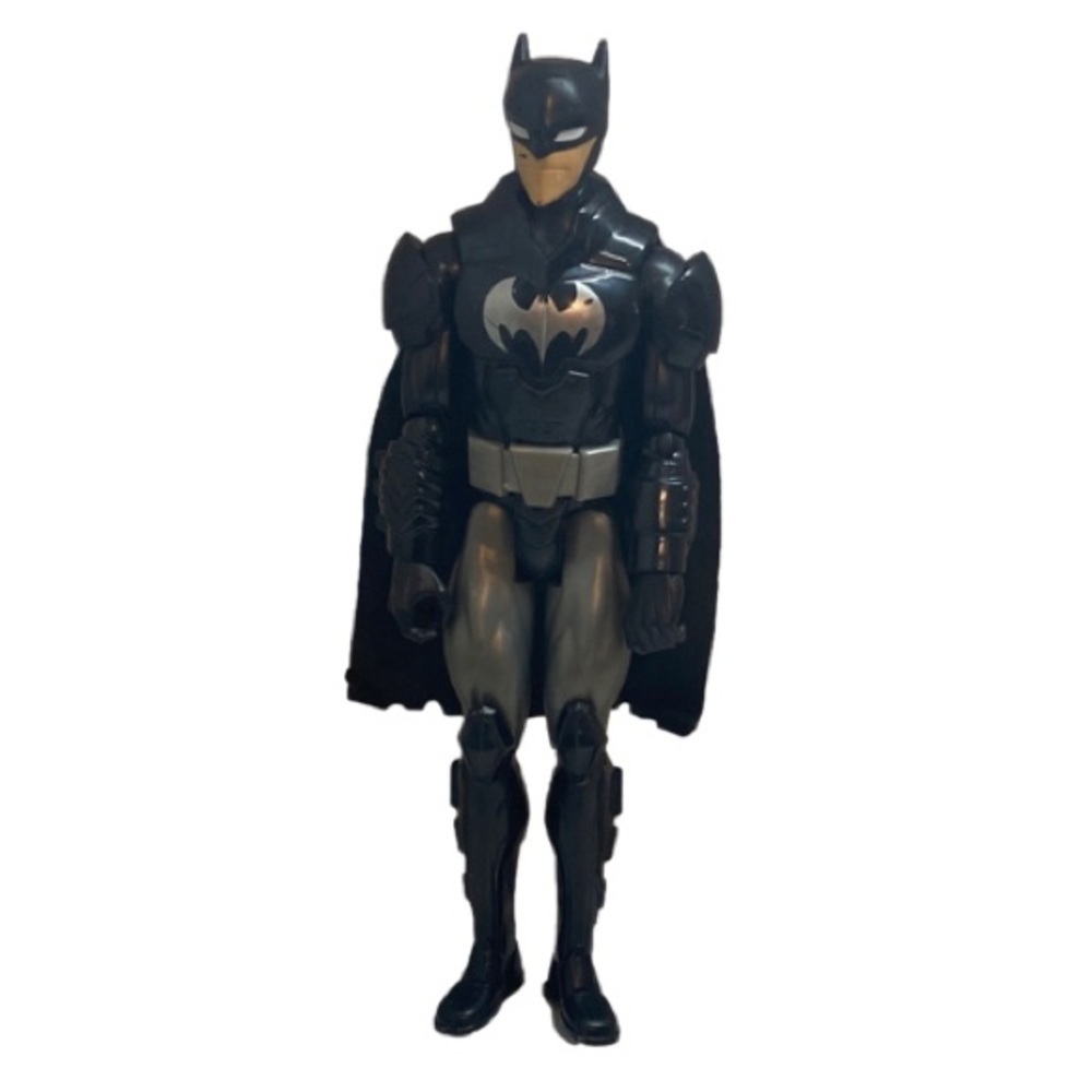 D.C. Comics Batman Figure Toy with Black Cape 11.5 Inches Tall  Previously Loved